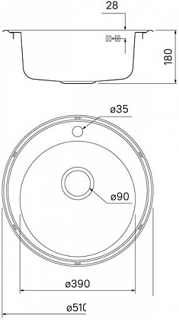 Кухонная мойка IDDIS Basic BAS51S0i77