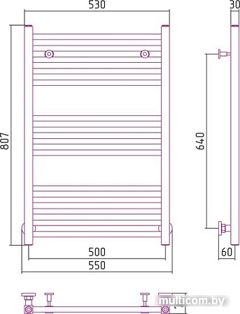 Полотенцесушитель Сунержа Модус 800x500 31-0250-8050