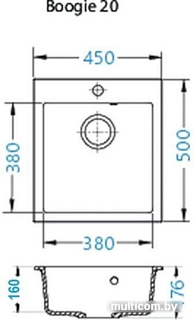 Кухонная мойка Alveus Granital Genesis Amaro Boogie 1133431