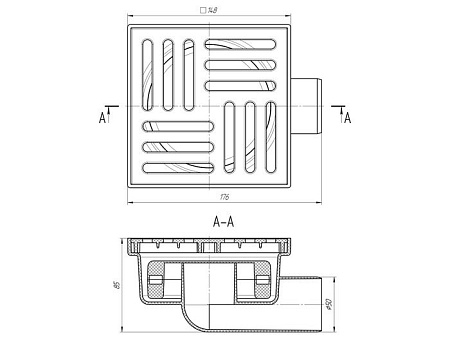 Трап/канал Ани Пласт TQ5110