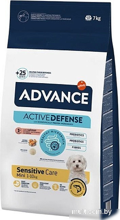 Сухой корм для собак Advance Mini Sensitive с лососем и рисом 7 кг