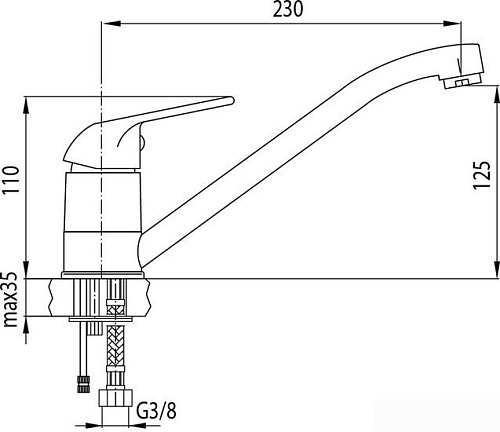 Смеситель Valvex MONA 2453530