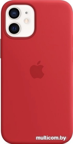 Чехол Apple MagSafe Silicone Case для iPhone 12 mini (красный)