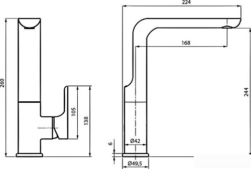 Смеситель Ahti Sipoo SB101011