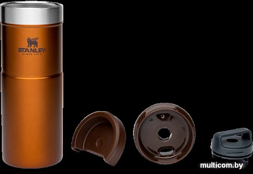 Термокружка Stanley Neverleak 470мл 10-09851-010 (темно-янтарный)