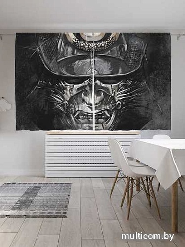 Комплект штор JoyArty Темный самурай 1.45x1.8 м pox_18268_145x180 (2 шт)