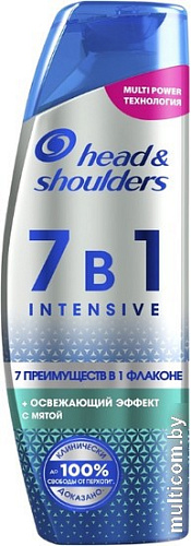 Шампунь Head & Shoulders 7 в 1 Intensive+ Освежающий эффект Против перхоти 270 мл