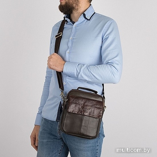 Сумка Poshete 196-1418-6M-DBW (коричневый)