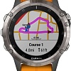 Умные часы Garmin Fenix 5 Plus Sapphire (титановый/оранжевый)