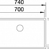 Кухонная мойка Blanco Claron 700-IF-U Durinox 523387