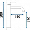 Смеситель Pea Gusto One Light H400001 (черный)