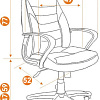 Кресло TetChair Inter (искусственная кожа, ткань, черный/серый/серый)