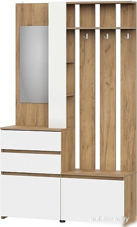 Стенка Mio Tesoro Некст 1 (дуб золотой/белый)