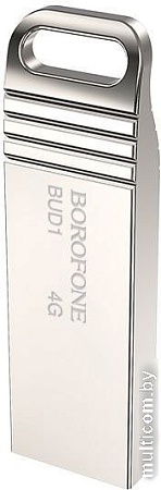 USB Flash Borofone BUD1 4GB (серебристый)