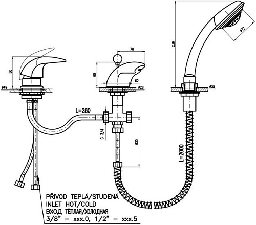 Смеситель Slezak RAV Миссисипи MS070.5S