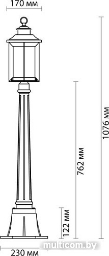 Садовый светильник Odeon Light Mavret 4961/1F