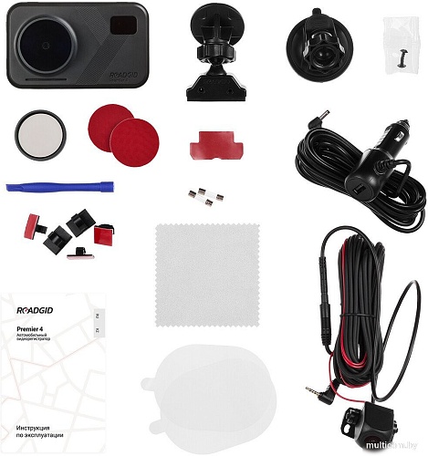 Видеорегистратор-радар детектор-GPS информатор (3в1) Roadgid Premier 4 2CH (set 2)