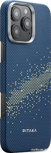 Чехол для телефона Pitaka StarPeak Tactile Woven для iPhone 16 Pro Max (синий)