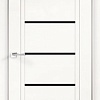 Межкомнатная дверь Velldoris Next 1 80x200 (белый эмалит, лакобель черный)