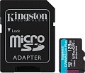 Карта памяти Kingston Canvas Go! microSDXC 128GB SDCG4/128GB (с адаптером)