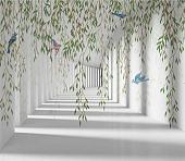 Виниловые обои Citydecor Flower Tunnel 3D 1 300x260