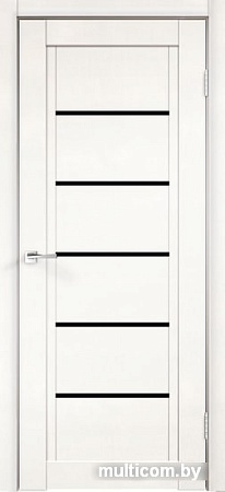 Межкомнатная дверь Velldoris Next 1 80x200 (белый эмалит, лакобель черный)
