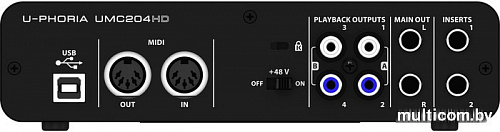 Аудиоинтерфейс BEHRINGER U-Phoria UMC204HD