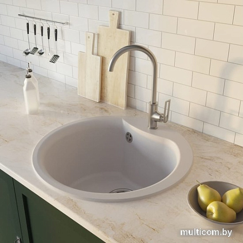 Кухонная мойка Mixline ML-GM12 551837 (белый)