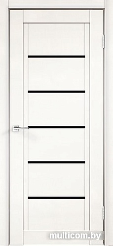 Межкомнатная дверь Velldoris Next 1 80x200 (белый эмалит, лакобель черный)