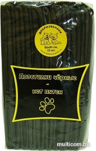 Одноразовая пеленка Доброзверики Classic впитывающие с суперабсорбентом 90x60 (10 шт)