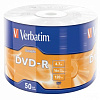 DVD-R диск Verbatim 4.7Gb 16x DL Matt Silver по 50 шт. в плёнке 43791