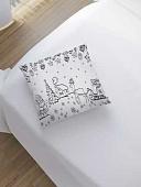 Чехол на подушку JoyArty Санта готов к работе sl_19404