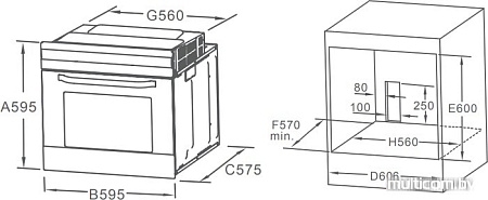 Духовой шкаф Midea MO 47000 GB