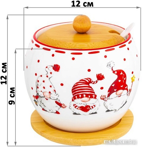 Сахарница Elan Gallery Веселые гномики 540634