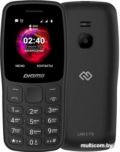 Мобильный телефон Digma Linx C170 (черный)