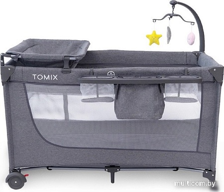 Манеж-кровать Tomix Lullaby Lux BM-02 (grey)