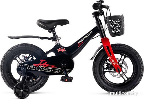 Детский велосипед Maxiscoo Jazz Pro 14 2025 MSC-J1445P (обсидиан)