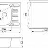 Кухонная мойка Granula 5801 (графит)
