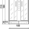 Душевая кабина River Desna 100/80/26 MT R