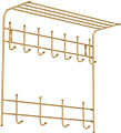 Вешалка для одежды Nika с полкой ВПТ11 (золото)