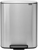 Brabantia Bo Pedal Bin 2 x 30 л (стальной матовый)