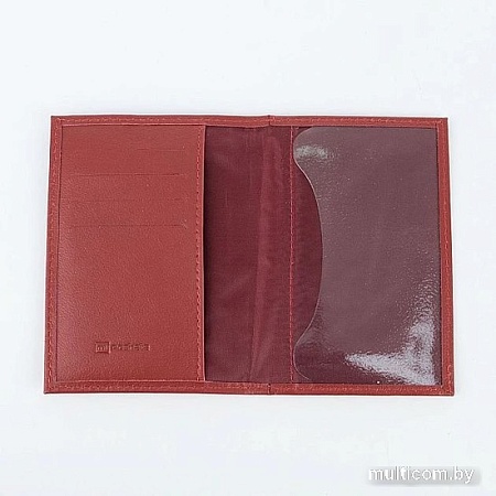 Обложка для паспорта Poshete 604-117LG-LBB (красный)