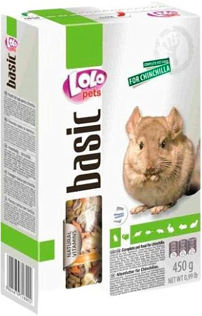 Корм для грызунов Lolo Pets для шиншилл LO-71600 450 г