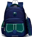 Школьный рюкзак Sun Eight SE-22005 (темно-синий/зеленый)