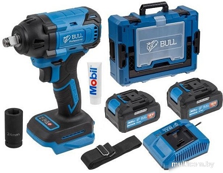 Гайковерт Bull SC 1804 (с 2-мя АКБ, кейс)