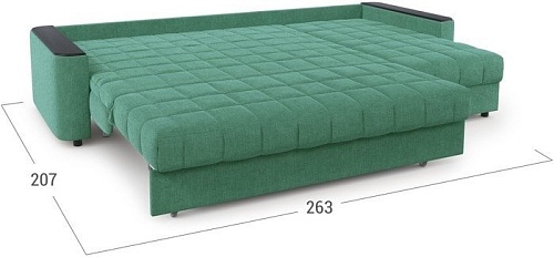 Угловой диван Moon Trade Даллас 018 угловой 003545 (зеленый)