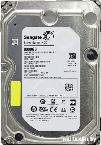 Жесткий диск Seagate Surveillance 8TB [ST8000VX0002]