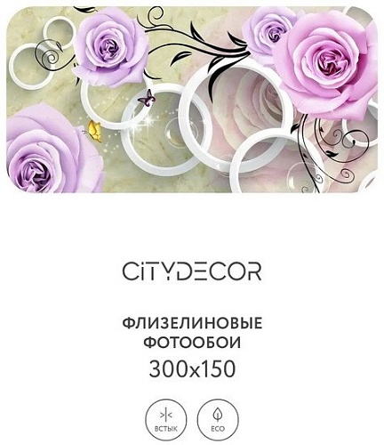 Фотообои Citydecor Абстракция 70 300x150