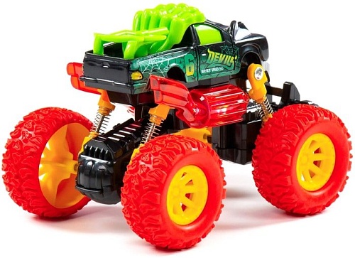 Игрушечный транспорт Полесье Монстр Ралли-Демон автомобиль инерционный 79763 (черный/красный)