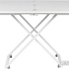 Стол-трансформер Levmar Compact (белый глянец/белые опоры)